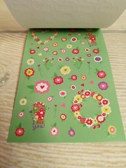 NEW! Flowers Heart Sticker Book Scrapbooking Embellish Crafts LOVE Stickers 370