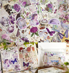 200PCS Vintage Scrapbooking Supplies Pack, Aesthetic Scrapbook Sticker Paper Art