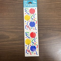 FMI Frances Meyer Balloon Streamers 4 2 1/2″x4 1/2″ Sticker 2 Sheets NIP 402 VTG