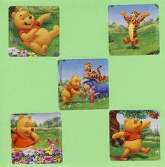10 Playful Winnie the Pooh Bear – Tigger, Piglet – Large Stickers – Party Favors