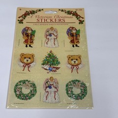 Lot/6 VTG Gibson Christmas Stickers (5) Sealed & (1) Pack Missing One Sticker