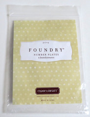 3 New CLOSE TO MY HEART Foundry NUMBER PLATES Off-White Metal Embellishments