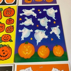 Hallmark & AGC Halloween Stickers Set Ghosts Cats Skeletons Pumpkins & More