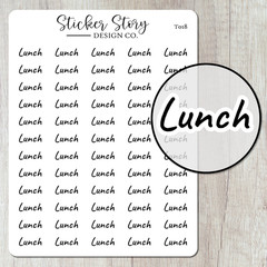 Lunch Planner Stickers