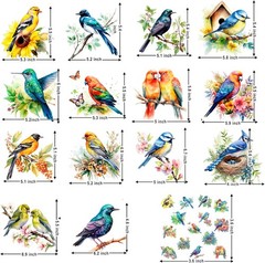 15 Sheets Vintage Rub on Transfers for Crafts, 4Pcs Cold IOD Transfers Stickers