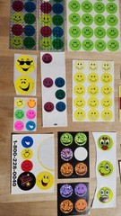 Vintage Assorted Smiley Face Stickers Nostalgic Highlights Wal-Mart Hallmark AGC