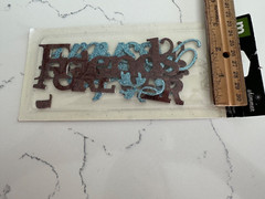 Making Memories 8 Shimmer Chipboard Words ~ Friendship ~ Scrapbooking Crafts Art