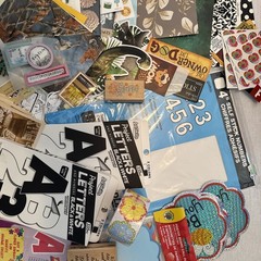 Huge Ephemera Lot Variety Junk Journal Scrapbooking Cardmaking Paper Sticker Etc