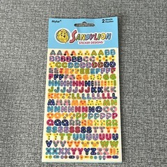 Sandylion Stickers Alphabet Letters Sticker Designs 2 Sheets Mylar Acid Free