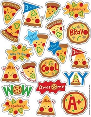 Eureka Educational Pizza Scented Stickers, 80 Count (EU 650934)