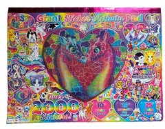 Lisa Frank Giant Sticker Activity Pad Over 2000 Stickers, Play Scenes, Design Pg