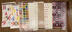 Huge Lot Scrapbooking Letters And Numbers Bo Bunny Me And My Big Ideas 80 Pages