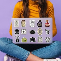 200 Waterproof Retro Gothic Potion Labels – Stylish Stickers for Personalization