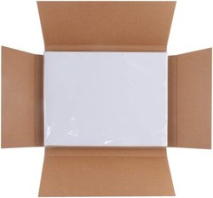 50 Full Sheet White Adhesive Sticker Paper – 8.5×11 for Inkjet & Laser Printers