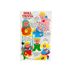 Vtg Sandylion Sticker Sheet Doll Trivia 1984 Sticker Club HTF Canada Made Rare