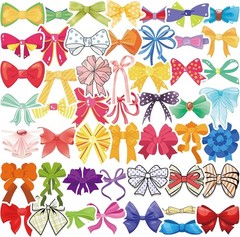 Adorable 50PCS Bow Stickers – High-Quality Aesthetic Vinyl Decor for Any Surface
