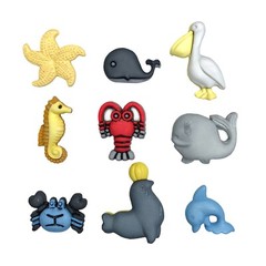 Buttons Galore and More NAUTICAL Collection of Novelty 3D Embellishments Buttons