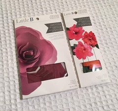 LITTLE B Paper Flowers Petal Kit 2 Kits Bright Mum 100494 Plum Carnation 100485