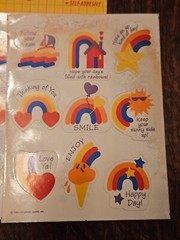 Lot Of 2 Vintage 1986 Hallmark Rainbow Pride Stickers Complete 2 Loose Sheets 18
