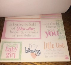 Deja Views Baby Girl 268 Sticker Tablet Infant Miracle Blessing Scrapbook POS-30
