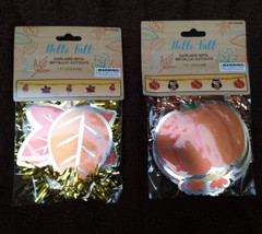 Hello Fall Leaves Garland With Matalic Cutouts Set of Two