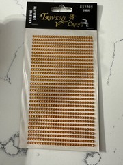 Triveni Craft 837PCS 3MM Adhesive Diamante Orange Rhinestones Scrapbooking Craft