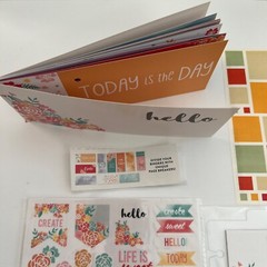 PLANNER KIT LOT Happy Summer Brights STICKERS PEN POUCH DIVIDERS STICKy NOTES