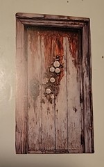 Retro Door Cardstock Sticker, 10PCS Vintage Courtyard Ephemera for Scrapbooking