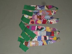 4 Multi-Color Fabric Snippet Starter Rolls Each 2″x40″ Embellish Junk Journals
