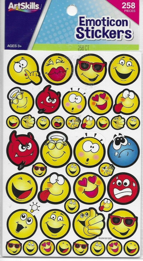 EMOJIS EMOJI Emoticon Smilie Happy Angry Funny Money Crafter’s Closet stickers