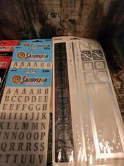 Vintage Sandylion Sparkle Letter Heart Memo Big Sticker Lot Scrabook Frames NOS