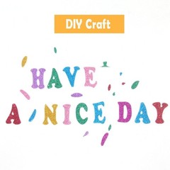 5 Sheets 210PCS Colorful Glittery Foam Self Adhesive Letters