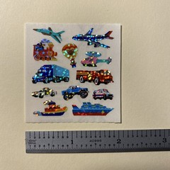 Vintage Mini TRANSPORTATION Sticker Scrapbook Craft Stickers SANDYLION