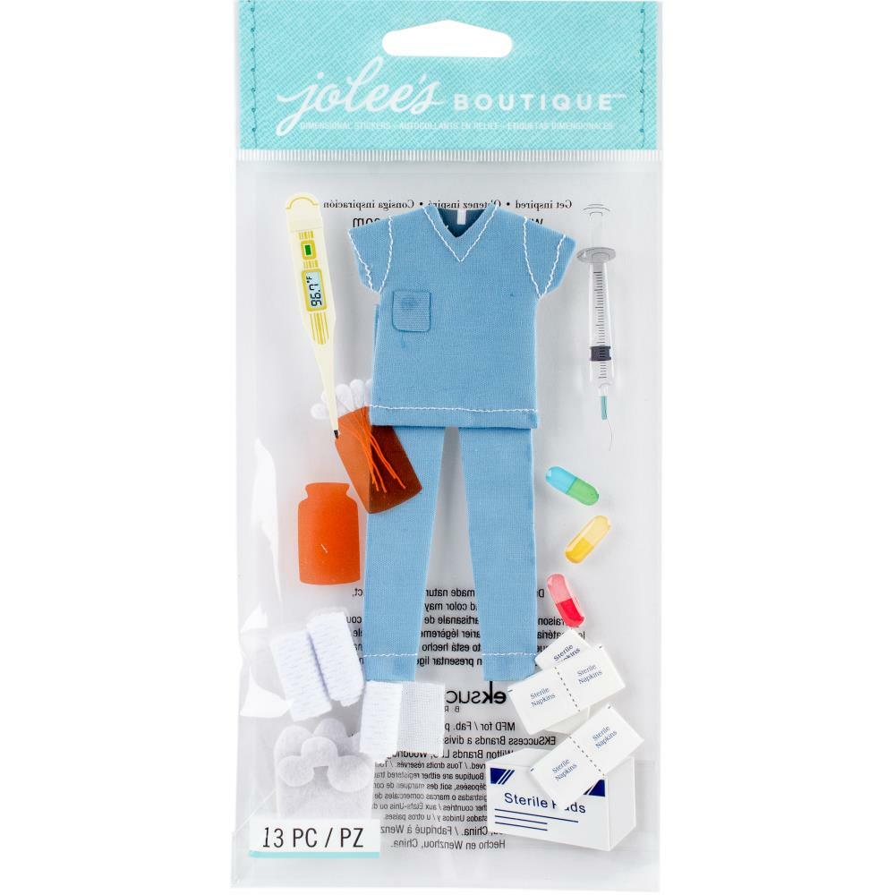 EK SUCCESS – JOLEE’S BOUTIQUE LE GRANDE DIMENSIONAL STICKER – NURSE –