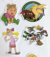 Set Of 23 90’s Animated Cartoon TV Show Stickers Assorted Sticker Decal Designs