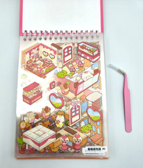 20 Scenes – DIY 3D Sticker Scene Collection Book for Kids & Adults,With Tweezers