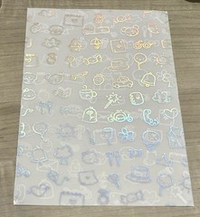 New Happie Scrappie x OMWL Collab Holo Foil Vellum Full Sheet A