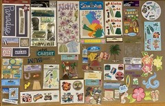 Hawaii Scrapbook Cardmaking Lot! Stickers, Etc. Jolee’s Boutique, Creative Imag.