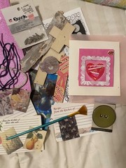 Art supplies paint mixed media Lot Card making items