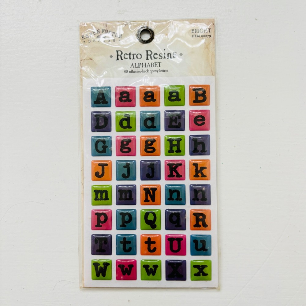Karen Foster Design Retro Resins Alphabet