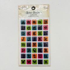 Karen Foster Design Retro Resins Alphabet