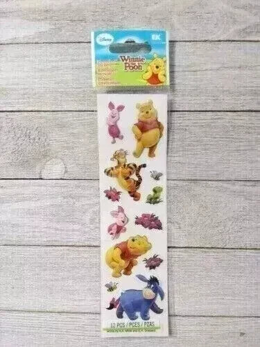 disney pooh piglet fun stickers dimensional puffy EK success 12pc new
