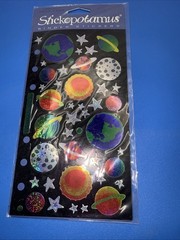 Stickopotamus Planeta And Stars SP-MT-26 Birthday Party Ribbons New VTG