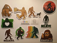 Big Foot – Sasquatch – Stickers – 10 PCs – 5 styles available! See Description