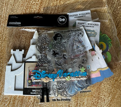 Disney Scrapbooking Stamping Supplies Mixed Lot Princess Travel New Paper Wizard