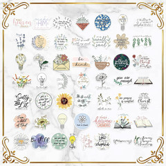 200 PCS Christian Bible Verse Jesus God Stickers – Waterproof Vinyl Scripture St