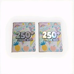 2 Sticker Book Lot 250 X 2 Sticker Books Boys Girls Kids Adults Craft Gift
