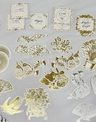 Original Anna Griffin AG904 «WEDDING CARD TOPPERS» 132-Pc Sentiments Card-Layers