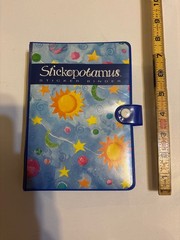 Vintage Stickopotamus Book Sticko Moon & Stars Sticker Album 6 Ring Binder +