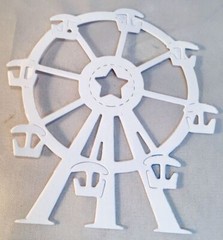 Deluxe Amusement Park Die Cut Assortment * Two Sets * Black or White Cardstock